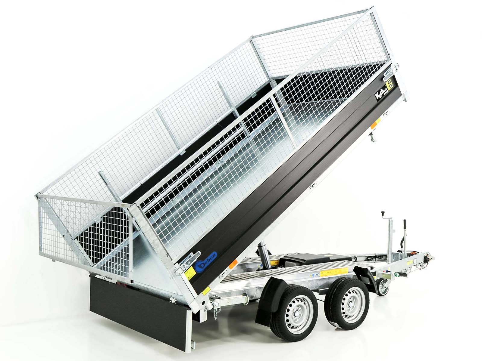 Debon Dreiseitenkipper 180×324 3,5t – Black Edition – Gitter – Rampen – Stützen Neufahrzeug