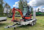 Kubota KX018-4 année 2018 avec Remorque et 3 Godets
