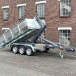 Remorque VEZEKO KONOS 35 | TRIDEM | BENNE DE 58 CM, 297 × 178 CM, 3 500 KG – CAMION-BENNE À BENNE DÉROULABLE